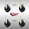 Service Caster 5 Inch 316SS Soft Rubber Wheel Swivel 12mm Threaded Stem Caster Set SCC SCC-SS316TS20S514-SRS-M1215-4 - alternate 3